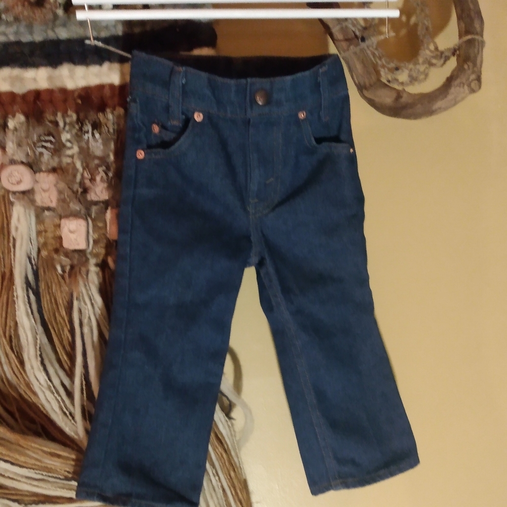 Vintage orange tab Levi's 2/3 toddler dark demin